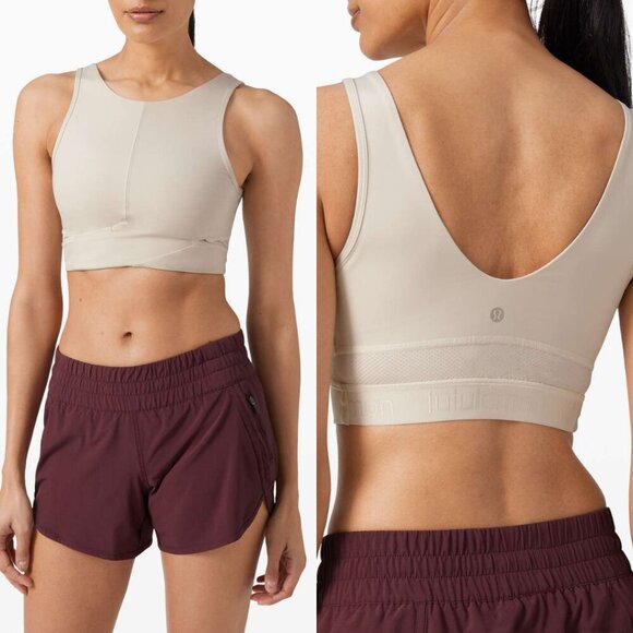 Lululemon Final Mile Crop Nulu Tank In Dune Size 0 - Picture 1 of 5